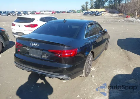 2018 Audi S4 3.0T Premium Plus from USA, damaged, VIN WAUC4AF45JA001509